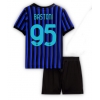 Camiseta Inter Milan Alessandro Bastoni #95 Primera Equipación Replica 2025-26 para niños mangas cortas (+ Pantalones cortos) Camiseta Inter Milan Alessandro Bastoni #95 Primera Equipación Replica 2025-26 para niños mangas cortas (+ Pantalones cortos)